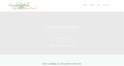 Desktop Screenshot of casadegliubaldi.com